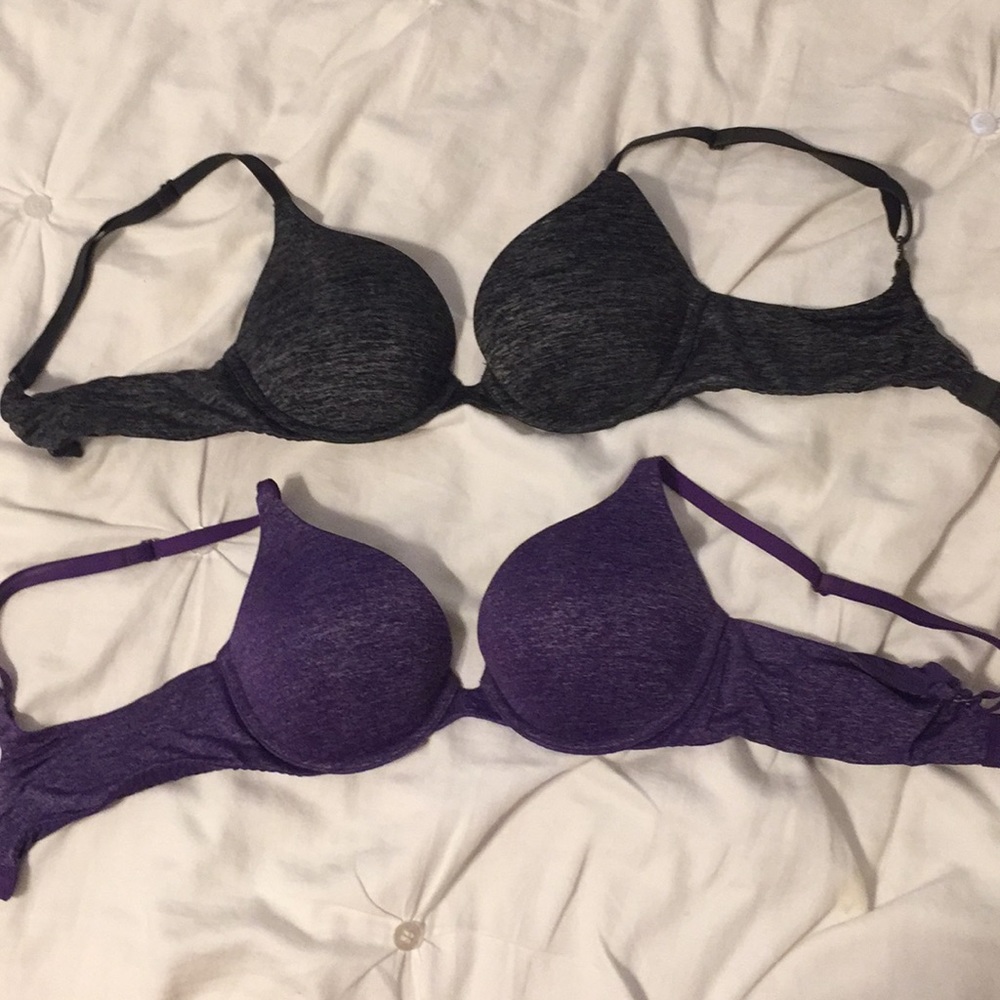 TWO Victoria’s Secret Padded T-shirt Bras